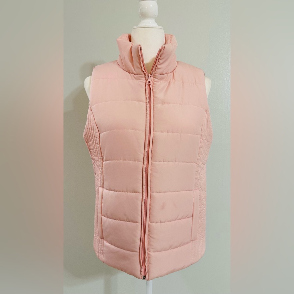 New York & Company Pink Puffer Vest - Medium